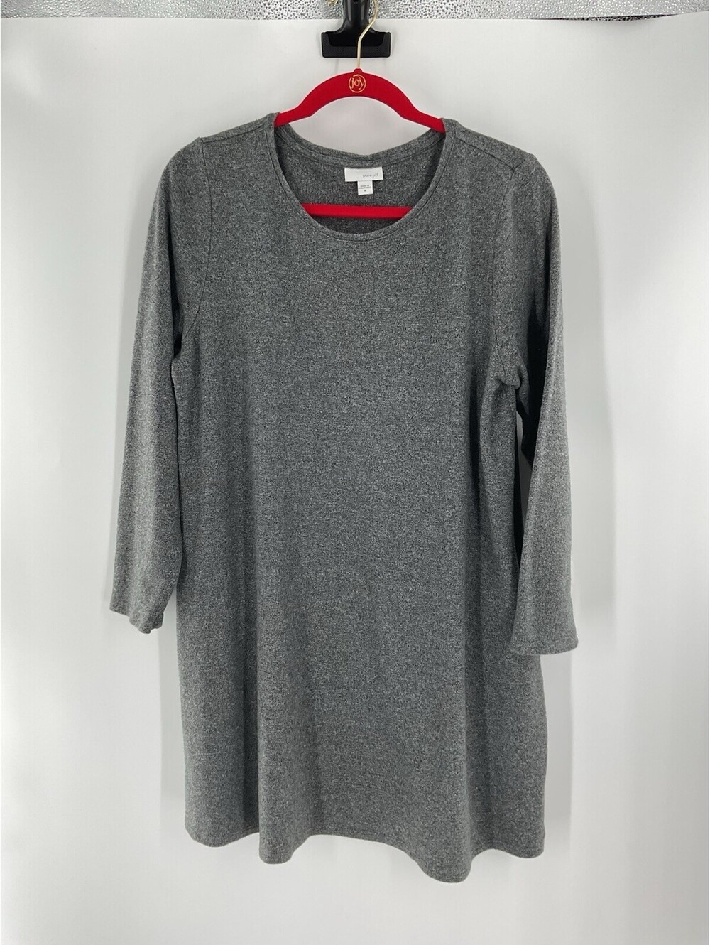 Pure Jill Women’s Tunic Long Sweater Gray 113